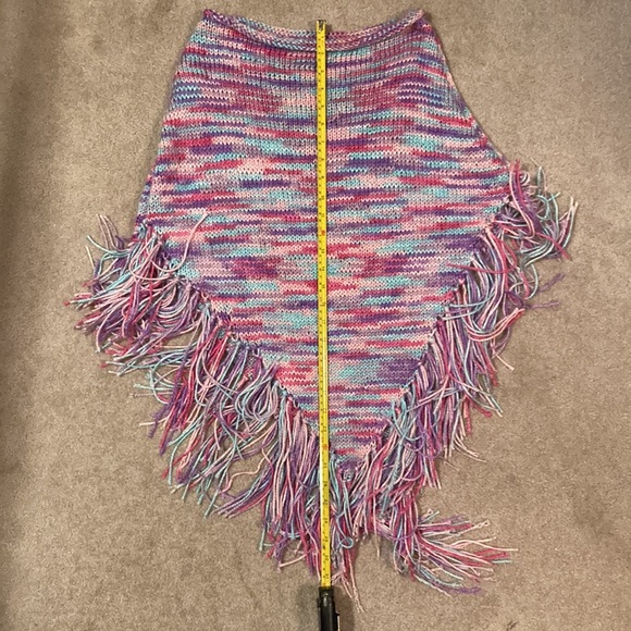 Handmade Crochet Beret and Poncho Set - Picture 6 of 6